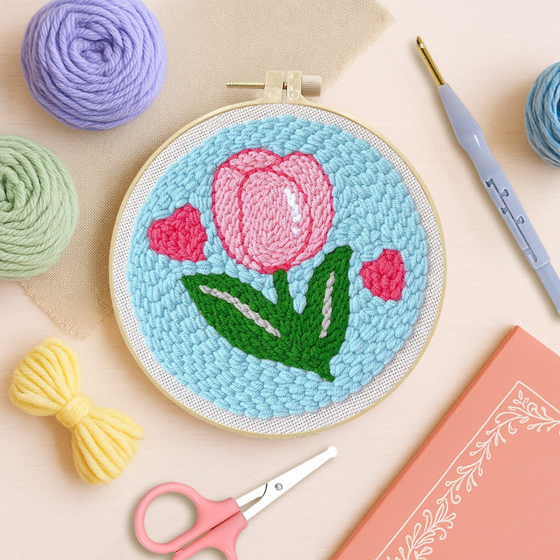 Sky Tulip-Punch Needle Kit