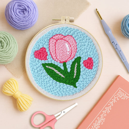 Sky Tulip-Punch Needle Kit