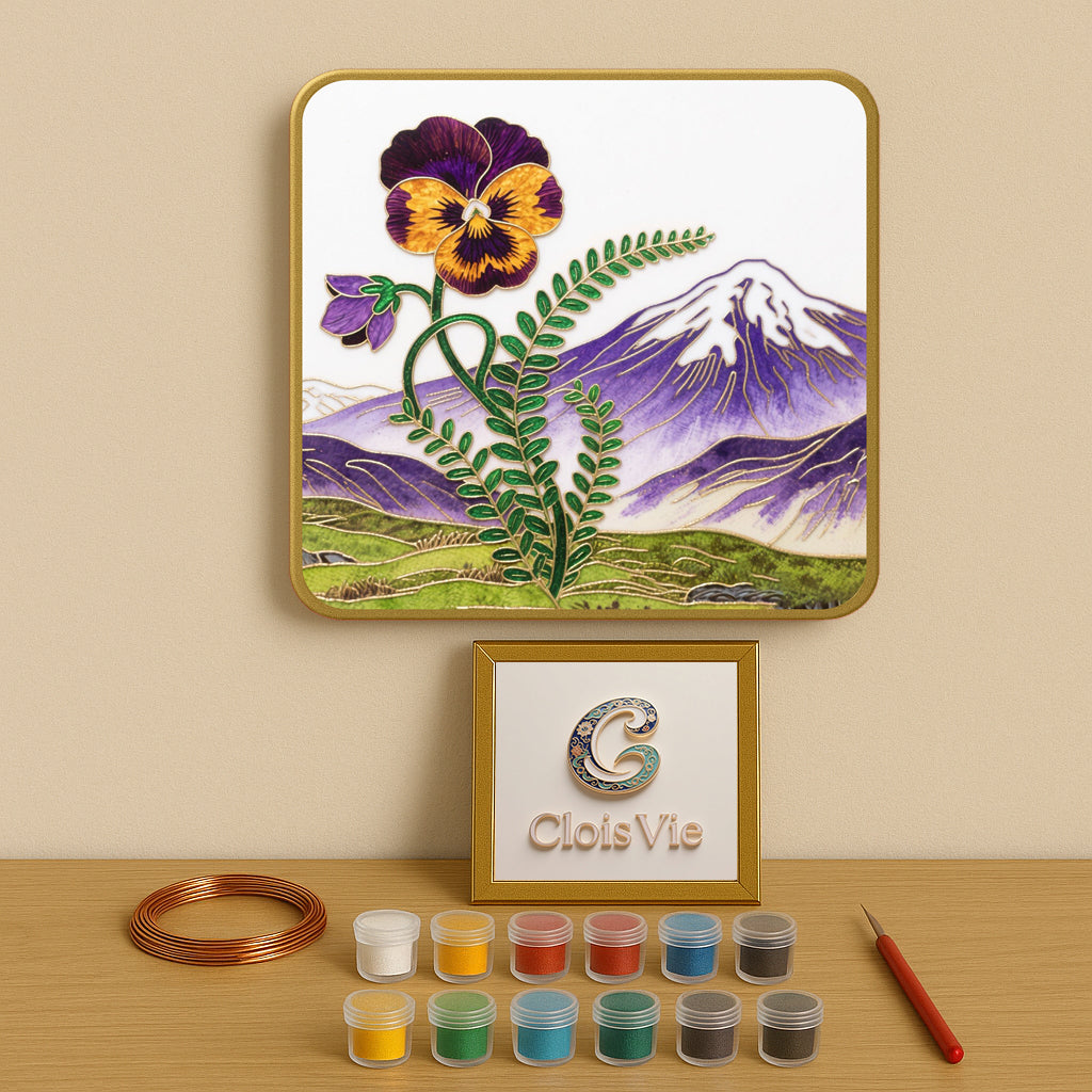 Alpen-Stiefmütterchen - Cloisonné Kit