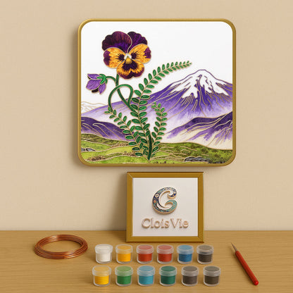 Alpen-Stiefmütterchen - Cloisonné Kit