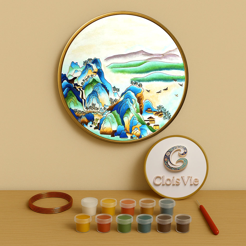Grüne Berge - Cloisonné Kit