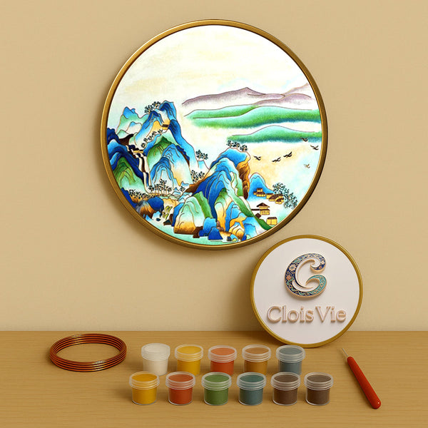 Grüne Berge - Cloisonné Kit