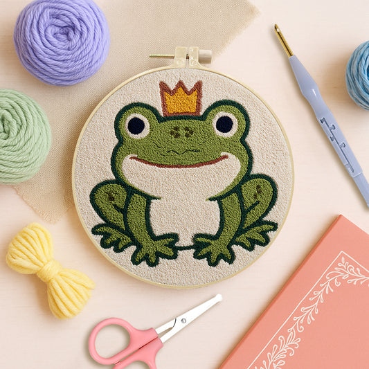 Frog Prince-Punch Needle Kit