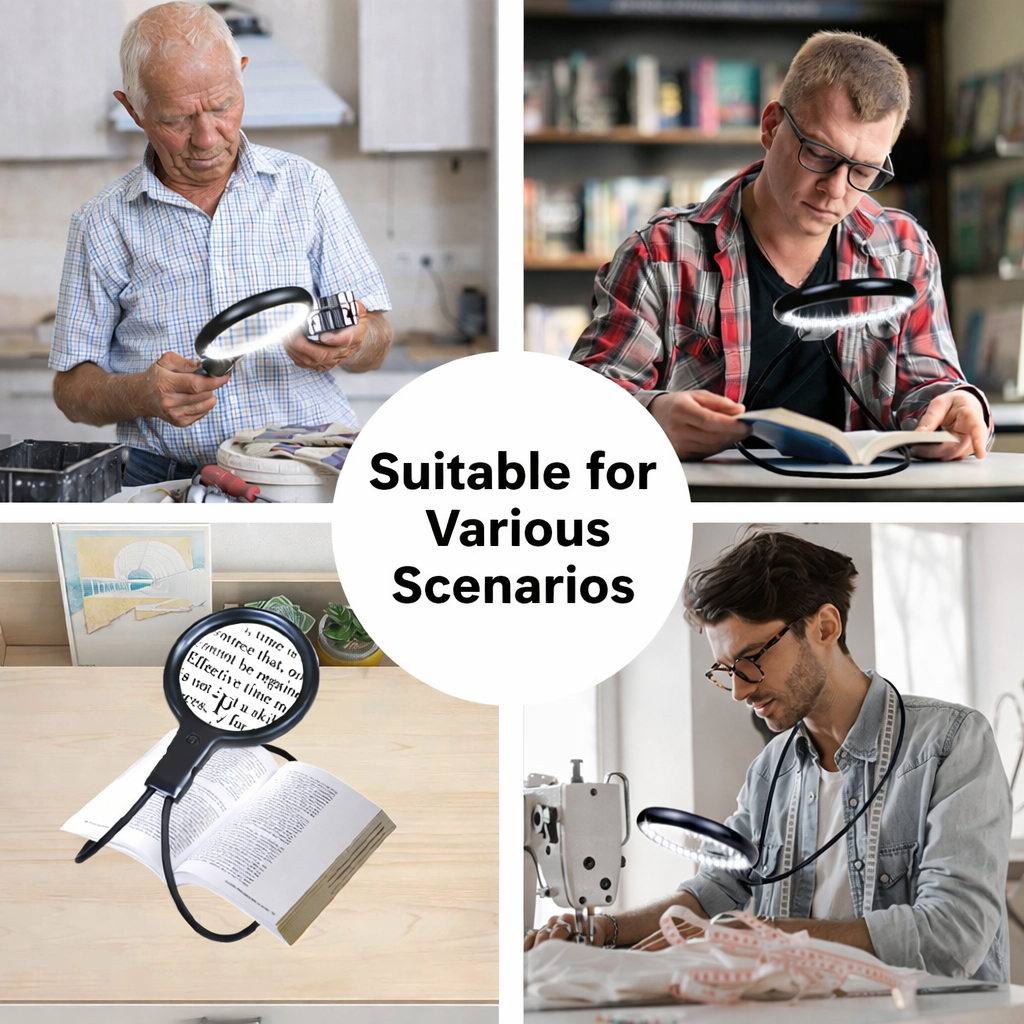 Neck Hanging LED Magnifier
