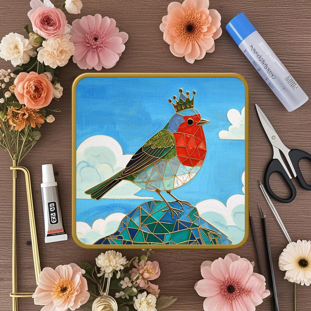 Pixel-Rotkehlchen - Cloisonné Kit