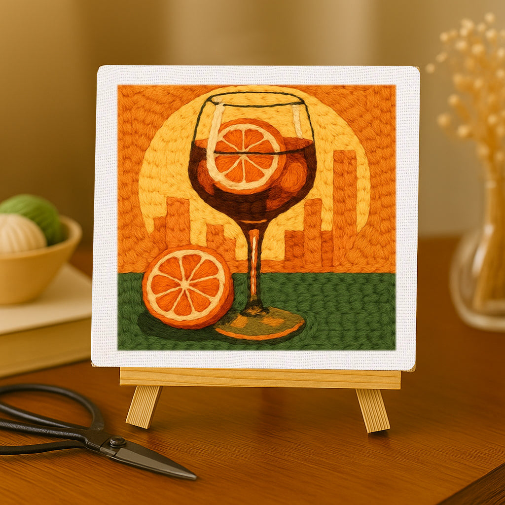 Orange Cocktail Glass