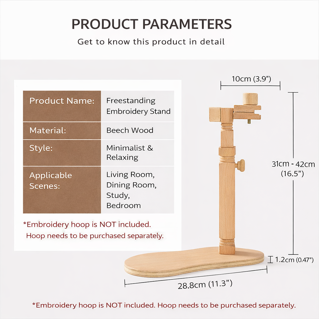 Freestanding Beech Wood Embroidery Stand