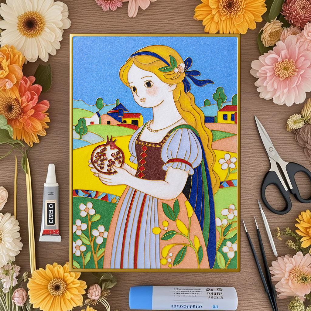 Granatapfeljungfrau - Cloisonné Kit