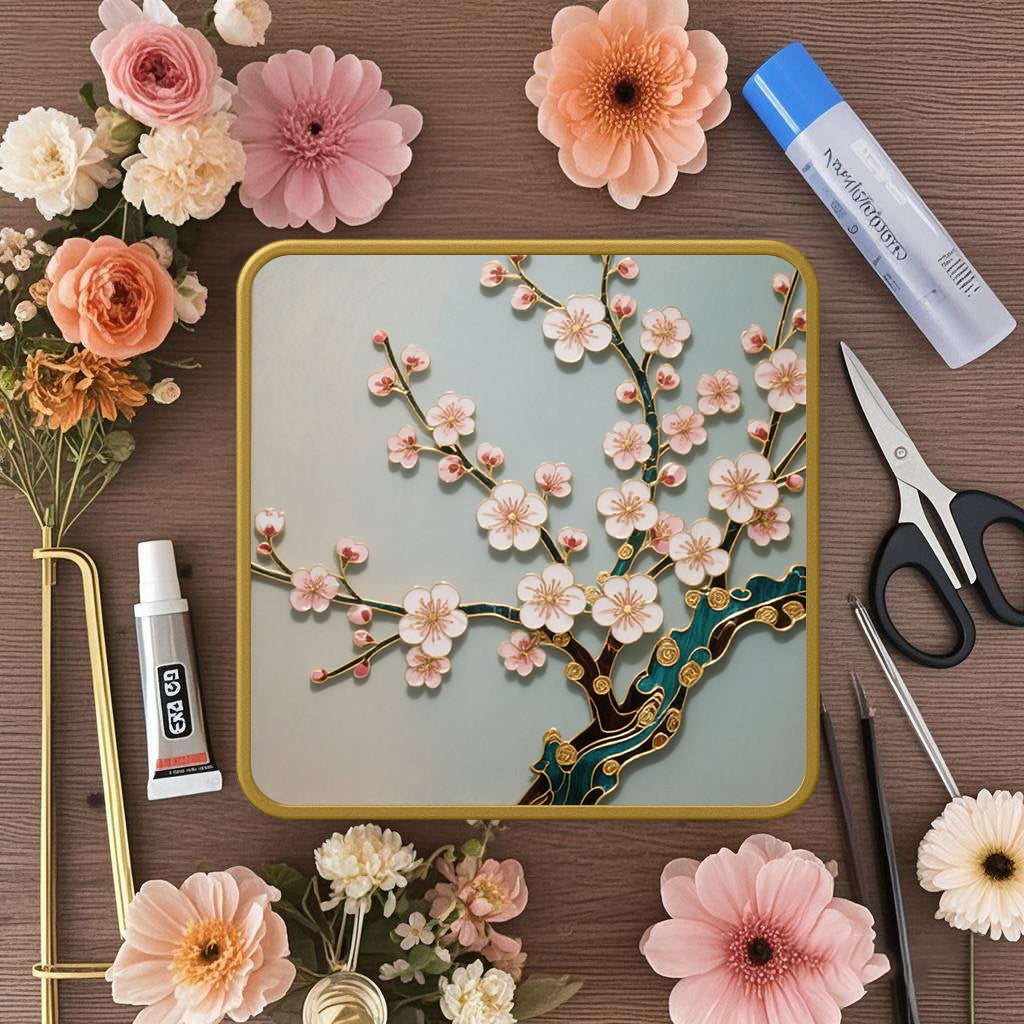 Pflaumenblüte – Cloisonné Kit