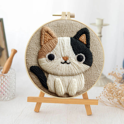 Lucky Calico-Punch Needle Kit
