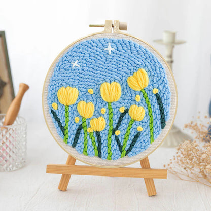 Tulip Field-Punch Needle Kit