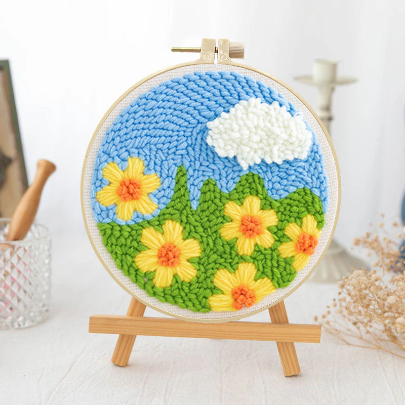 Daisy Meadow-Punch Needle Kit