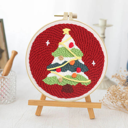 Twinkle Tree Hoop-Punch Needle Kit