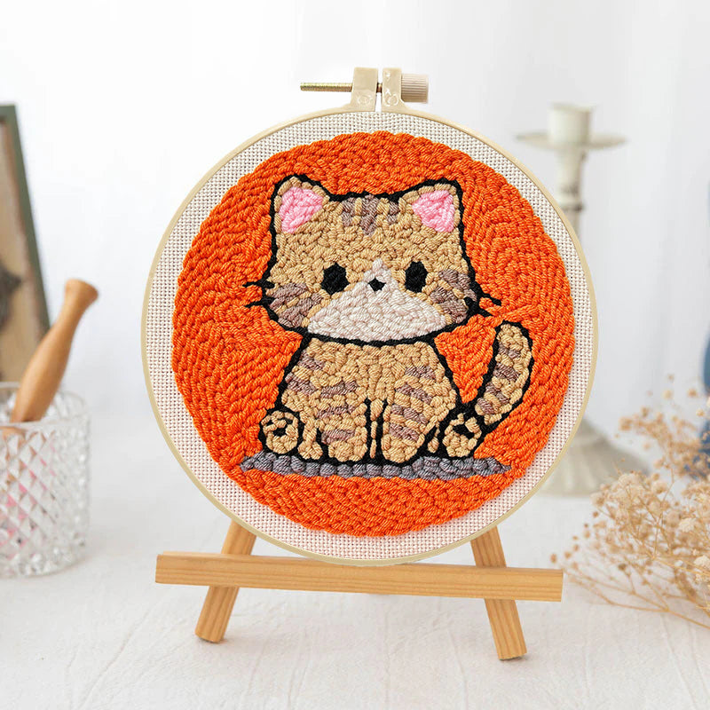 Golden Puff -Punch Needle Kit