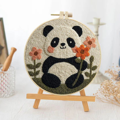 Blossom Panda-Punch Needle Kit
