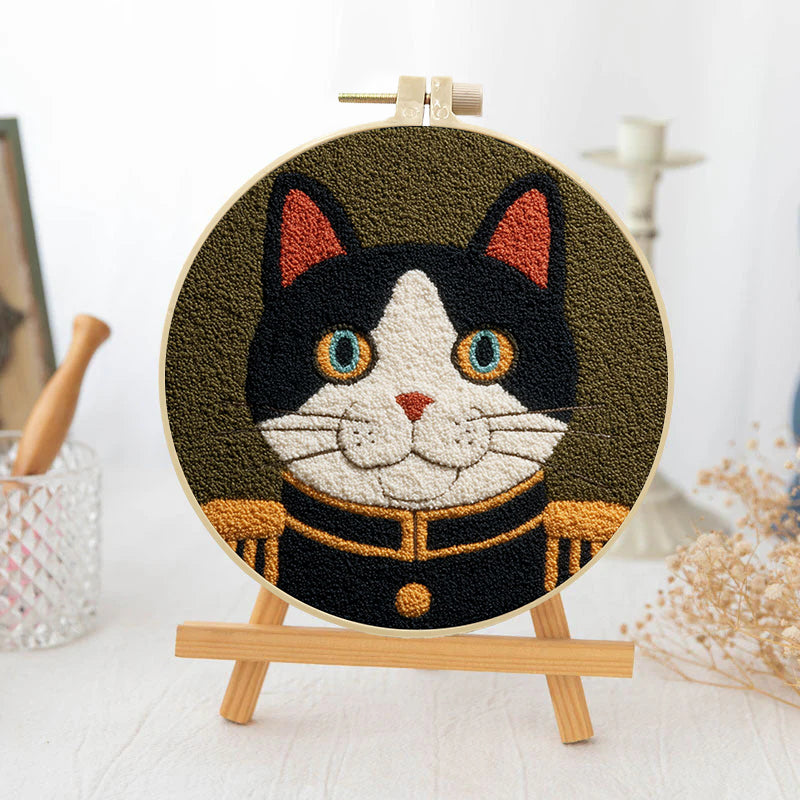 Admiral Whiskers-Punch Needle Kit