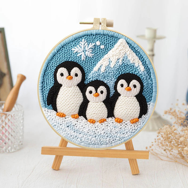 Penguin Trio-Punch Needle Kit