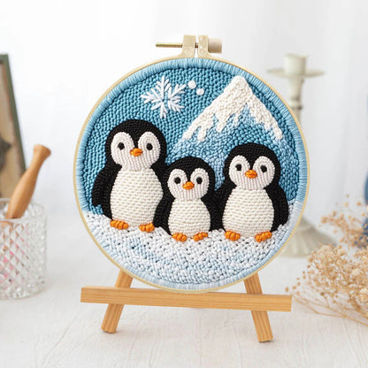 Penguin Trio-Punch Needle Kit