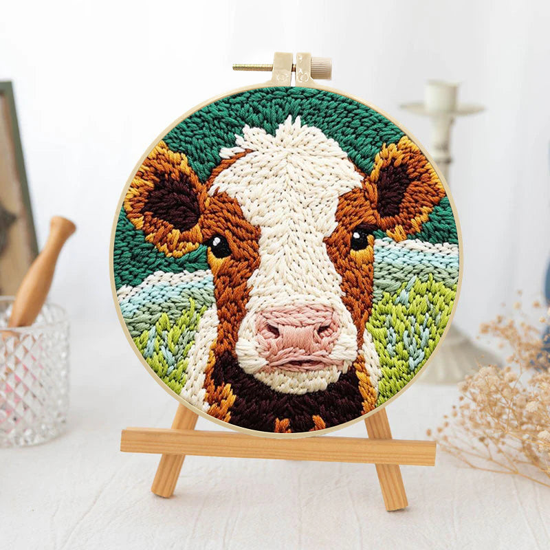Pasture Calm Cow-Punch Needle Kit