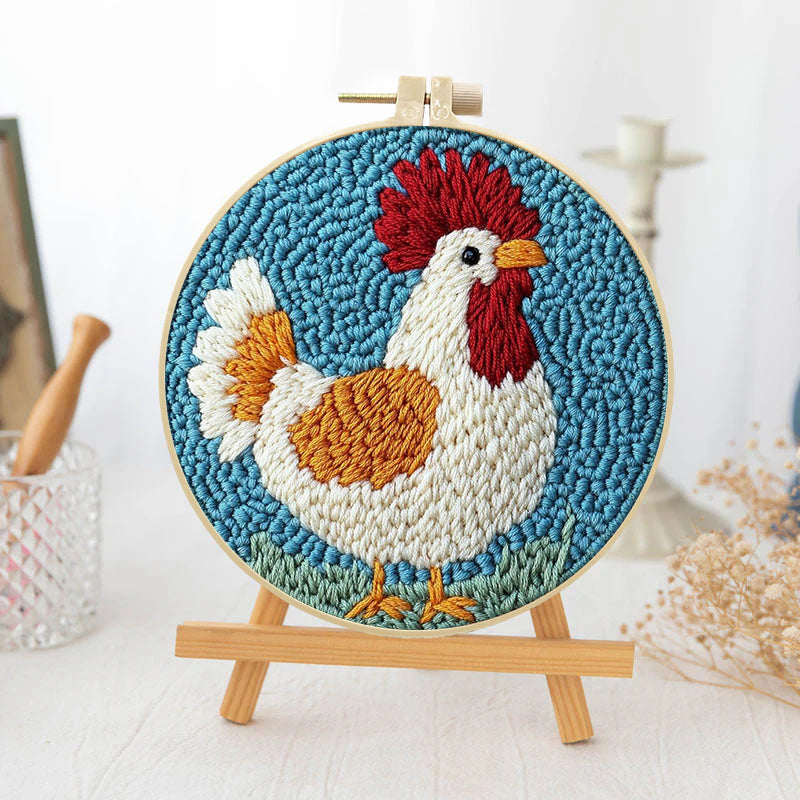 Morning Rooster-Punch Needle Kit