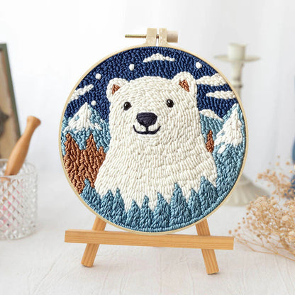 Arctic Bear-Punch Needle Kit