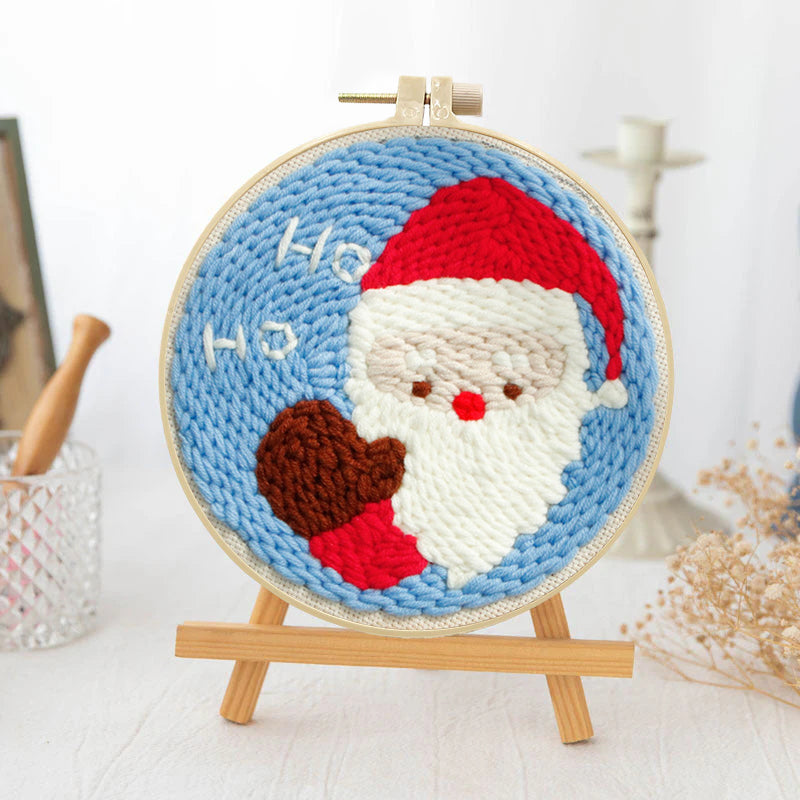 Ho Ho Santa-Punch Needle Kit