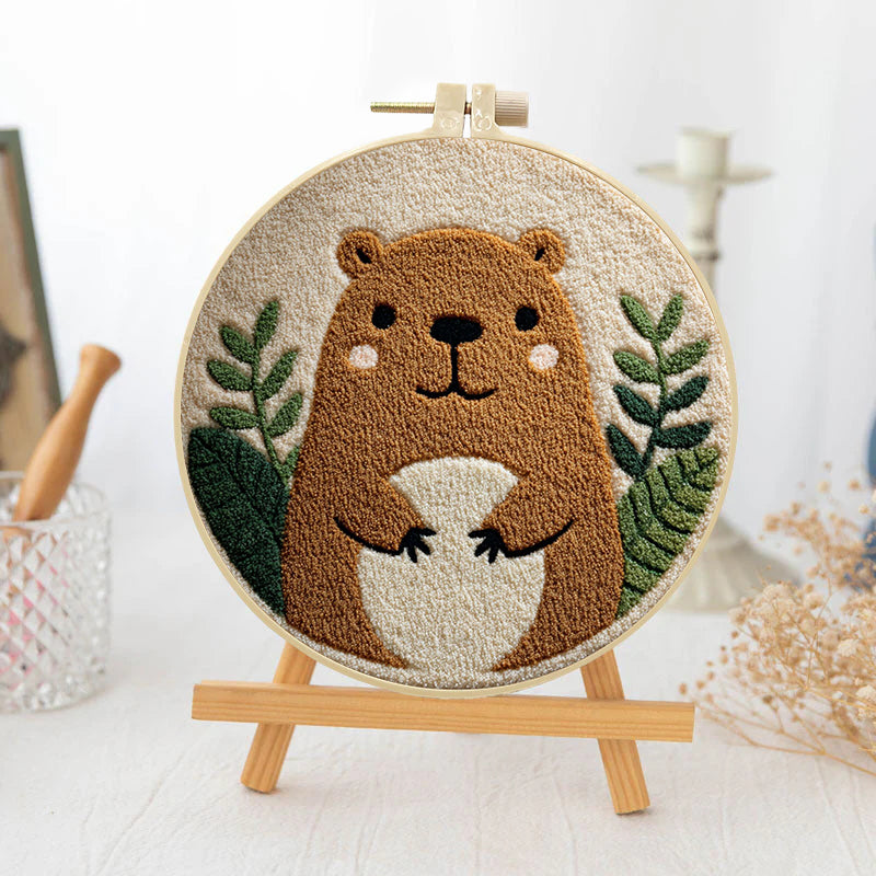 Cozy Beaver-Punch Needle Kit