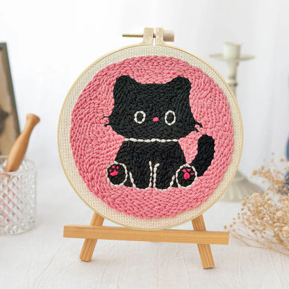 Midnight Meow-Punch Needle Kit