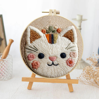 Blossom Kitty-Punch Needle Kit