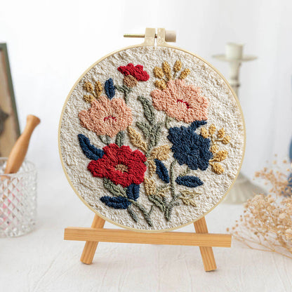 Cottage Garden Bouquet-Punch Needle Kit