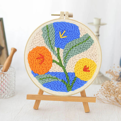 Floral-Tapestry -Punch Needle Kit