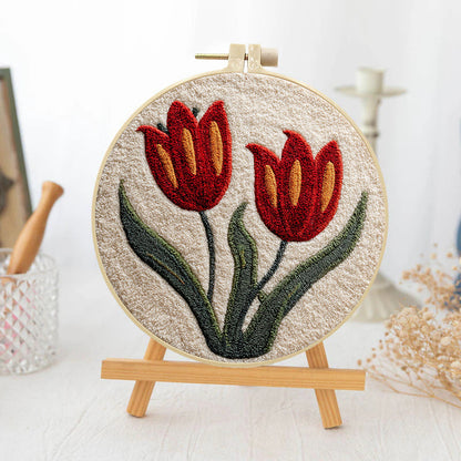 Twin Tulips-Punch Needle Kit