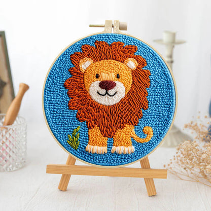 Brave Lion-Punch Needle Kit
