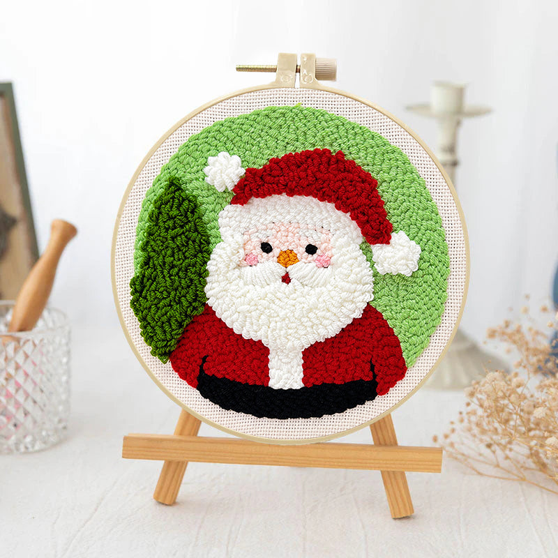 Santa Cheer-Punch Needle Kit