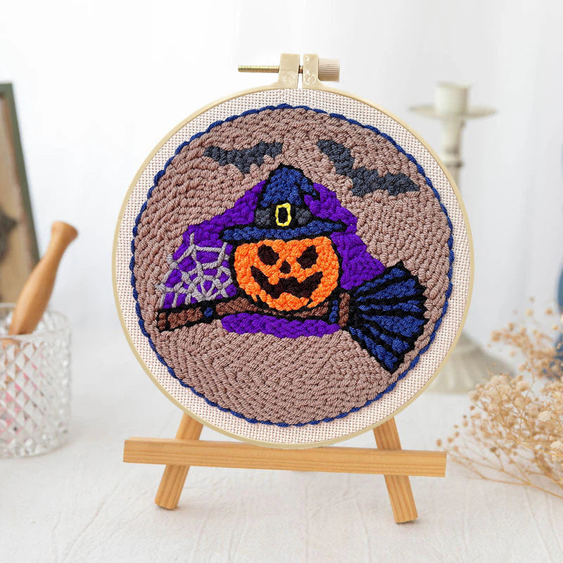 Spellbound Pumpkin -Punch Needle Kit