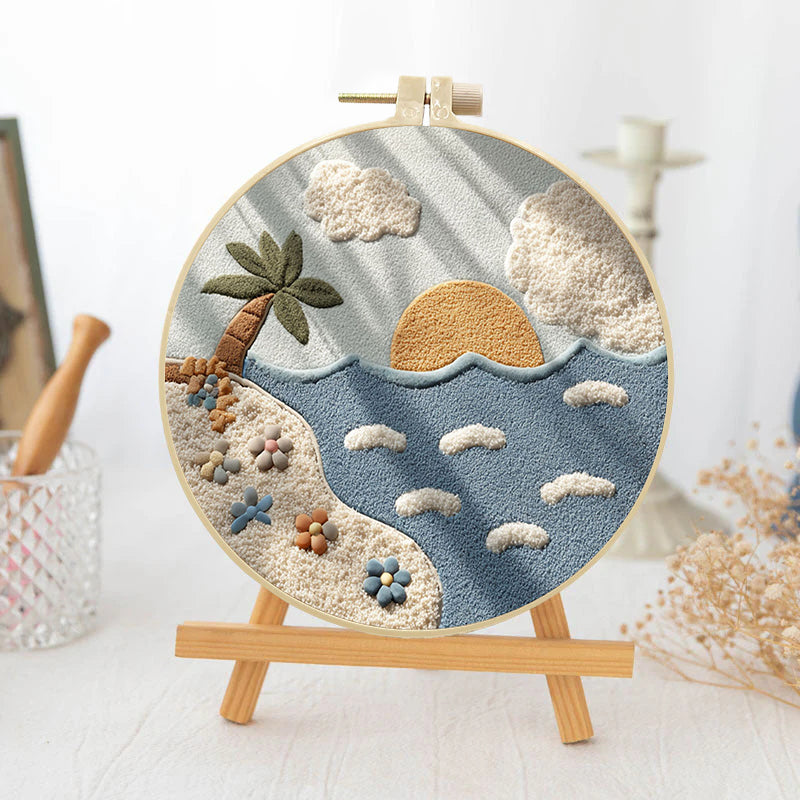 Pastel Shore-Punch Needle Kit