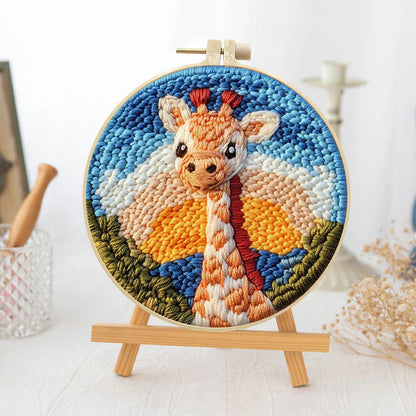 Sunrise Giraffe-Punch Needle Kit