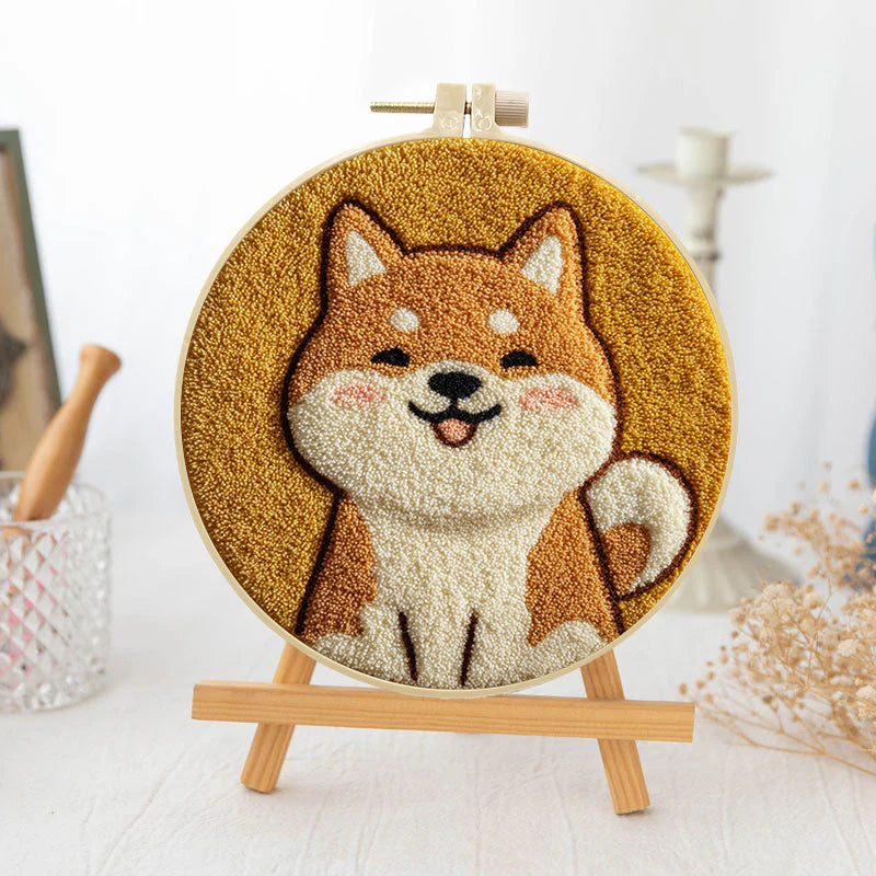 Sunny Shiba-Punch Needle Kit