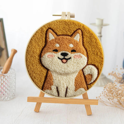 Sunny Shiba-Punch Needle Kit