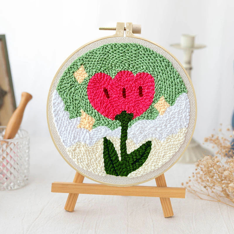 Spring Heart Tulip-Punch Needle Kit