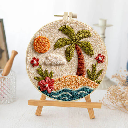 Sunlit Isle-Punch Needle Kit