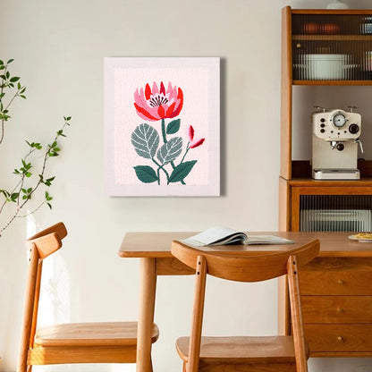 Blooming Red Protea
