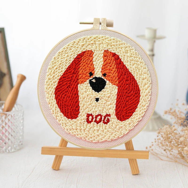 Spaniel Hug-Punch Needle Kit
