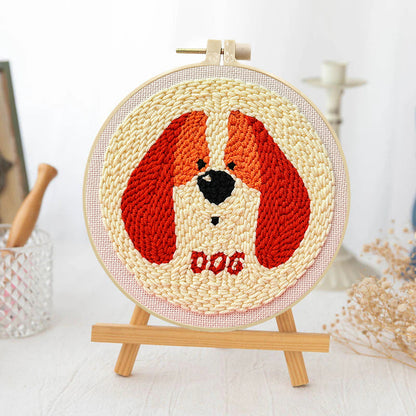 Spaniel Hug-Punch Needle Kit