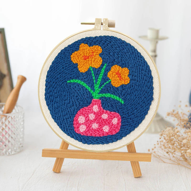 Midnight Blooms -Punch Needle Kit