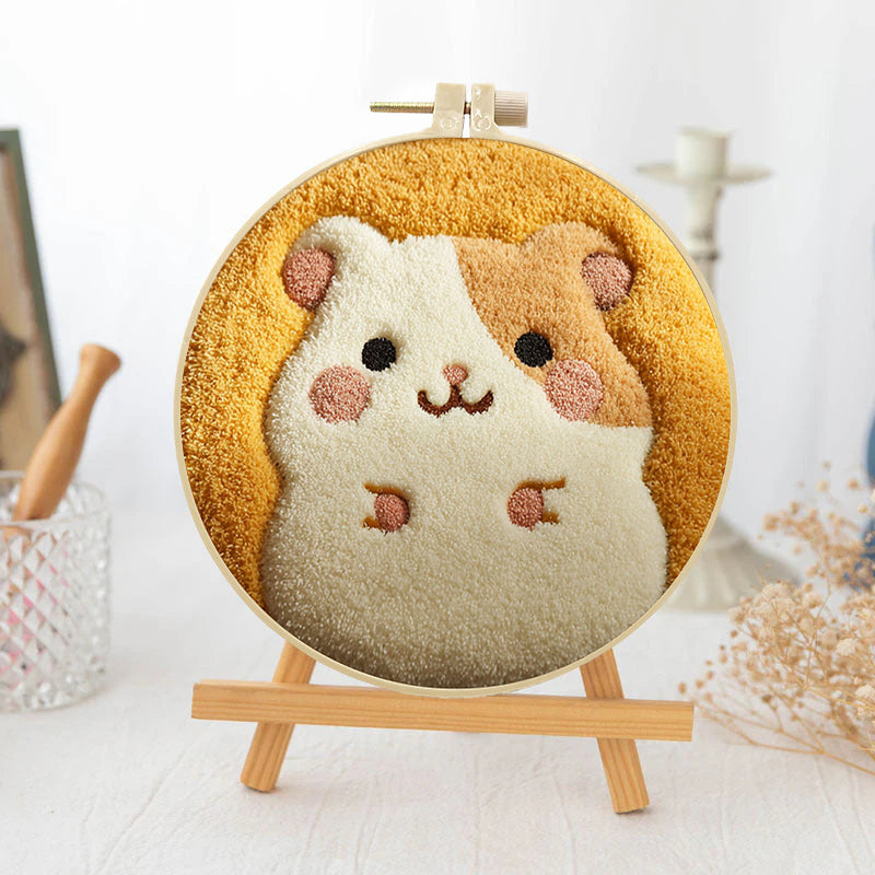 Cheeky Hamster-Punch Needle Kit