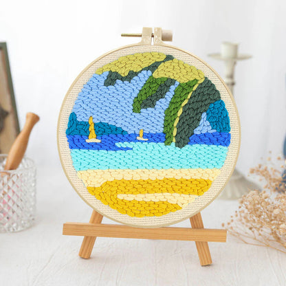 Azure Bay-Punch Needle Kit