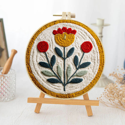 Folk Bloom Medallion-Punch Needle Kit