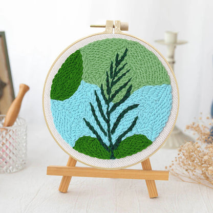 Serene Frond -Punch Needle Kit