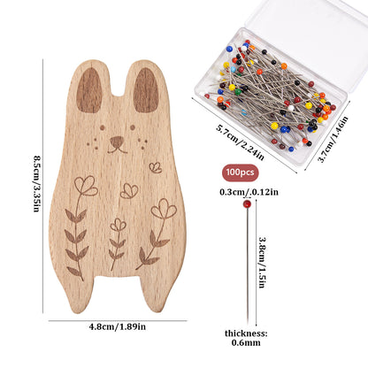 [Embroidery] Wooden Magnetic Needle Minder